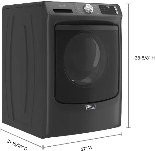 Black maytag washer and dryer top