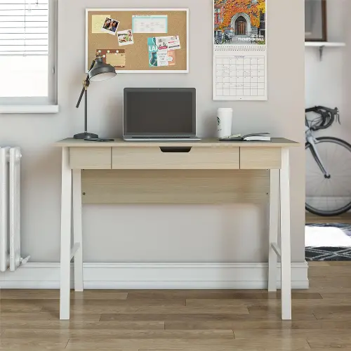 Elegant Oak outlet Wood Computer Desk