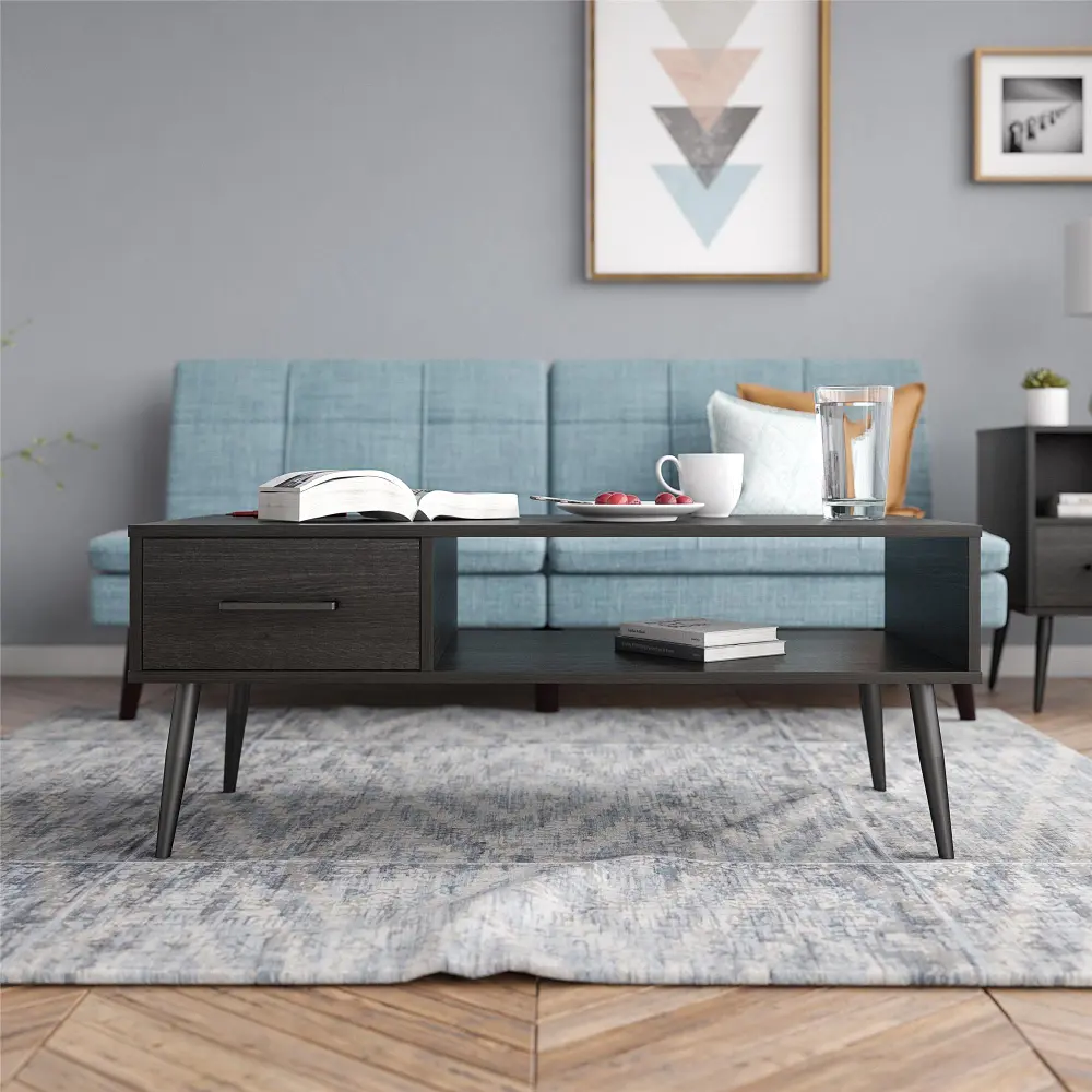 Wilson Black Oak Coffee Table-1