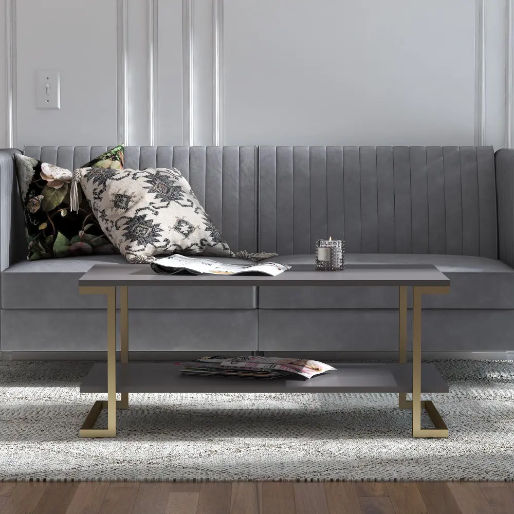 Camila Graphite Gray Coffee Table-1