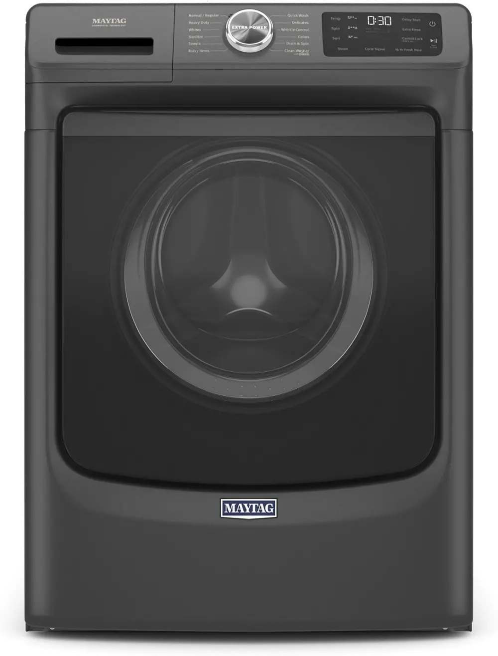 MHW6630MBK Maytag 4.8 cu ft Front Load Washer - Black MH6630-1