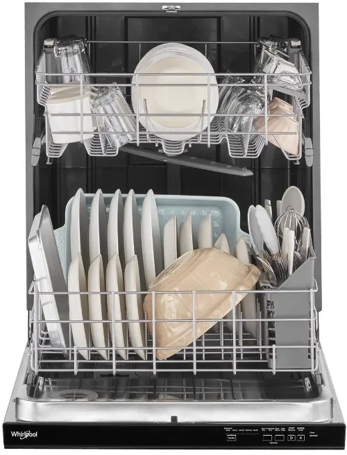 Whirlpool top control best sale dishwasher with third rack