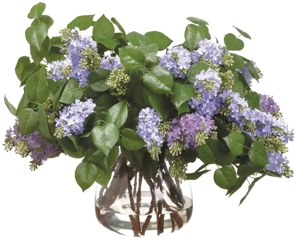 24 Inch Purple Lilac Arrangement in Vase-1