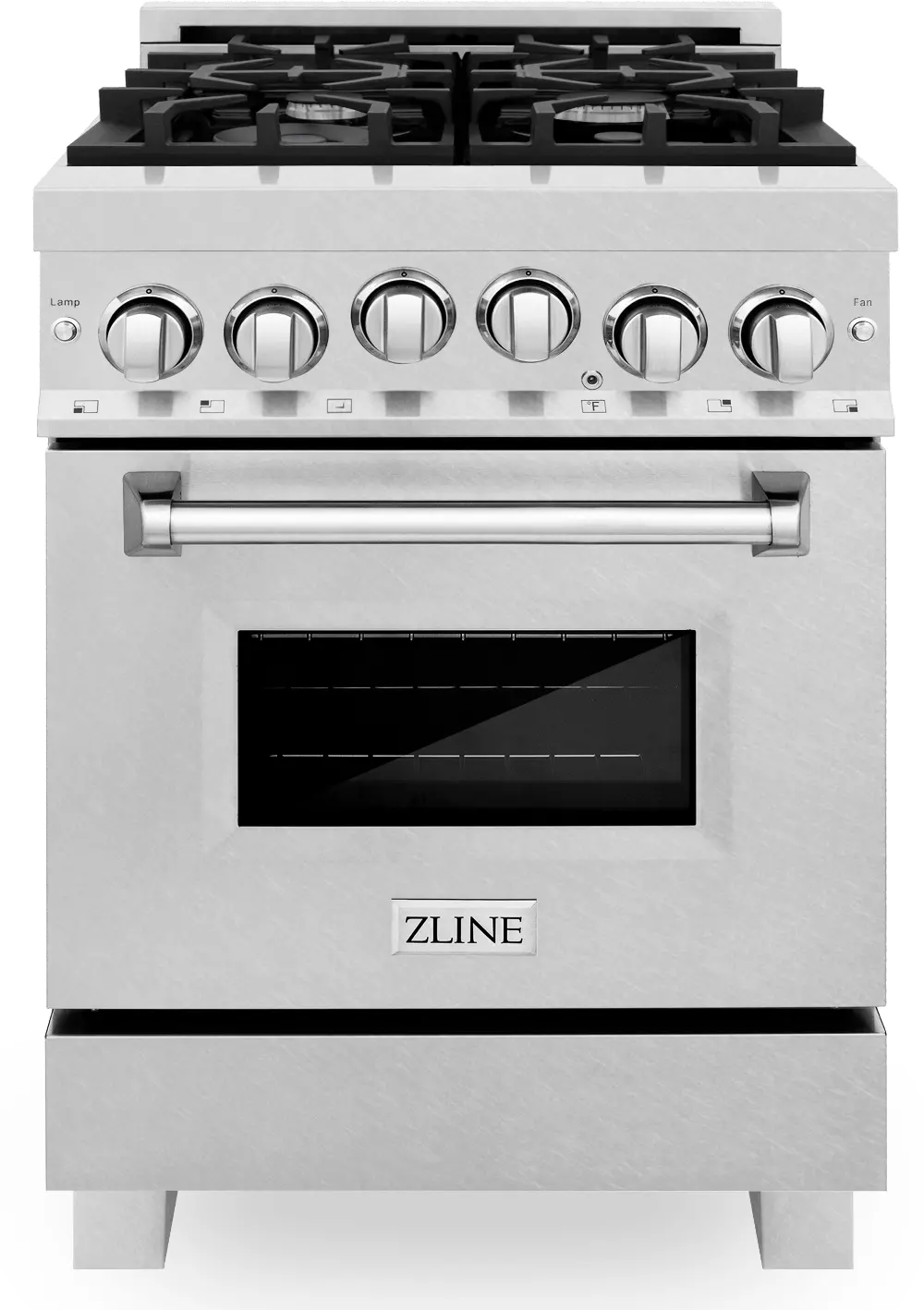 RGS-SN-24 ZLINE 2.8 cu ft Gas Range - 24 W DuraSnow Stainless Steel-1