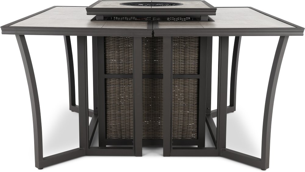 Havana 3 Piece Patio Firepit and Bar