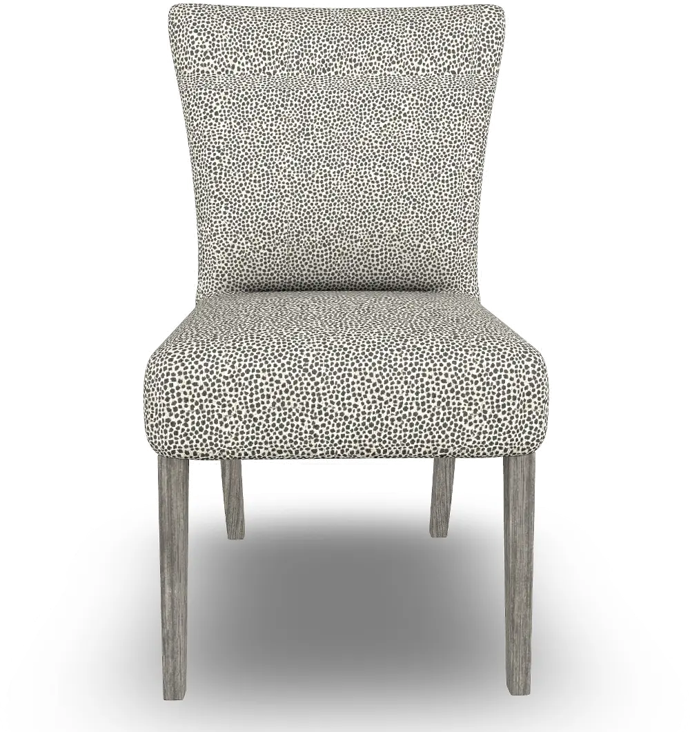 Parsons Jazla Charcoal Print Upholstered Dining Chair-1