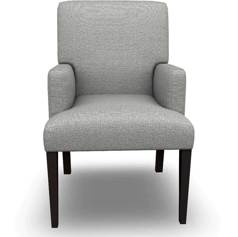 Parsons Gray Upholstered Dining Arm Chair-1