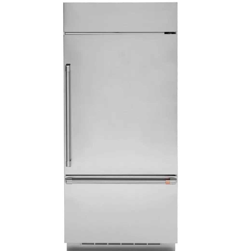 CDB36RP2PS1 GE Cafe 21.3 cu ft Built-In Bottom Freezer Refrigerator - Counter Depth Stainless Steel-1