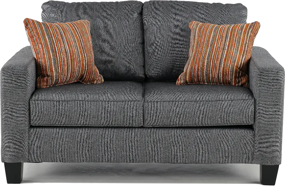 Paisely Slate Gray Loveseat-1