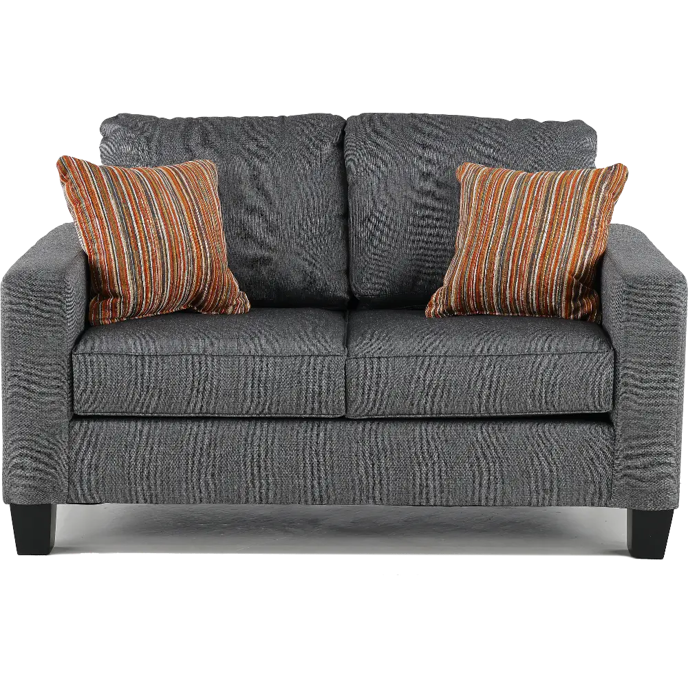 Paisely Slate Gray Loveseat-1