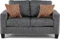 Paisely Slate Gray Loveseat