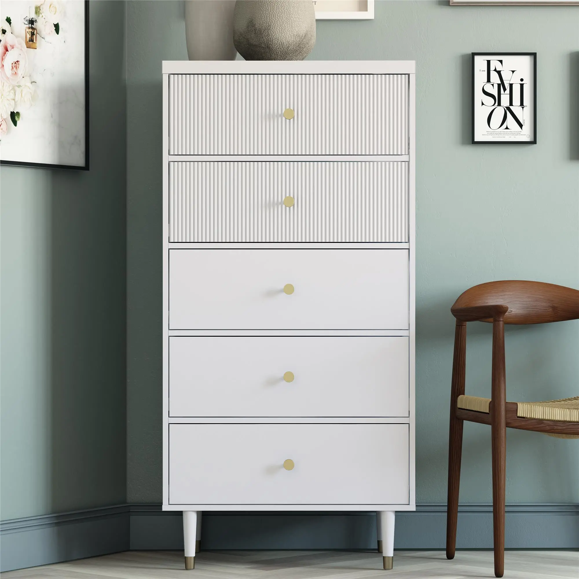 Elizabeth Dove Gray Chest of Drawers