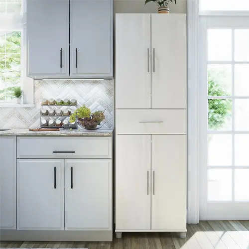 Camberly Ivory Oak 4 Door Storage Cabinet RC Willey