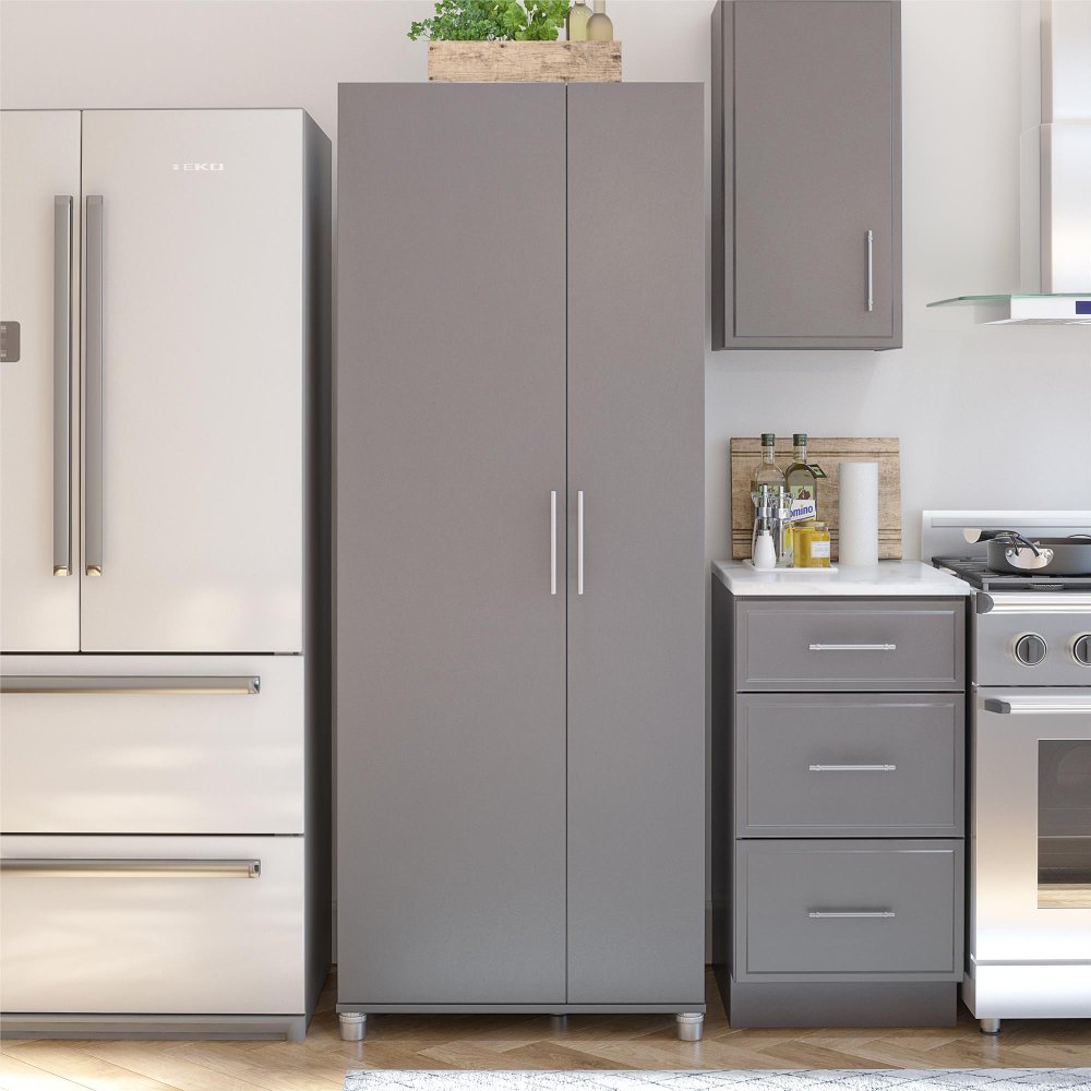 Camberly Graphite Gray Tall Asymmetrical Cabinet