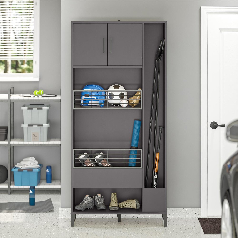 Flex Graphite Sports Storage Cabinet