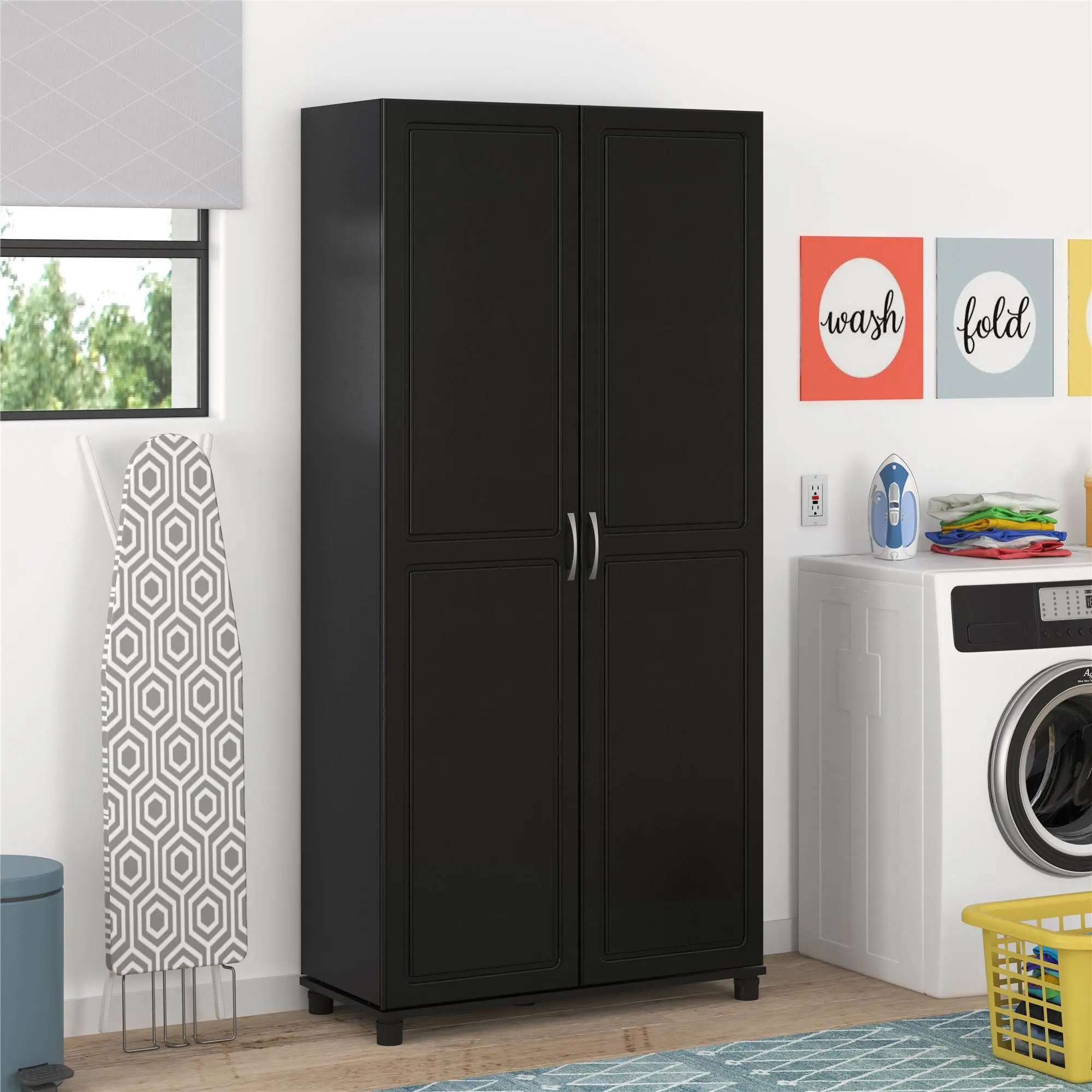 Kendall Black 36 Utility Storage Cabinet