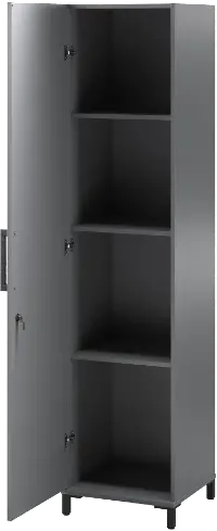 SystemBuild Shelby Garage Base Cabinet 2 Door/1 Drawer, Graphite