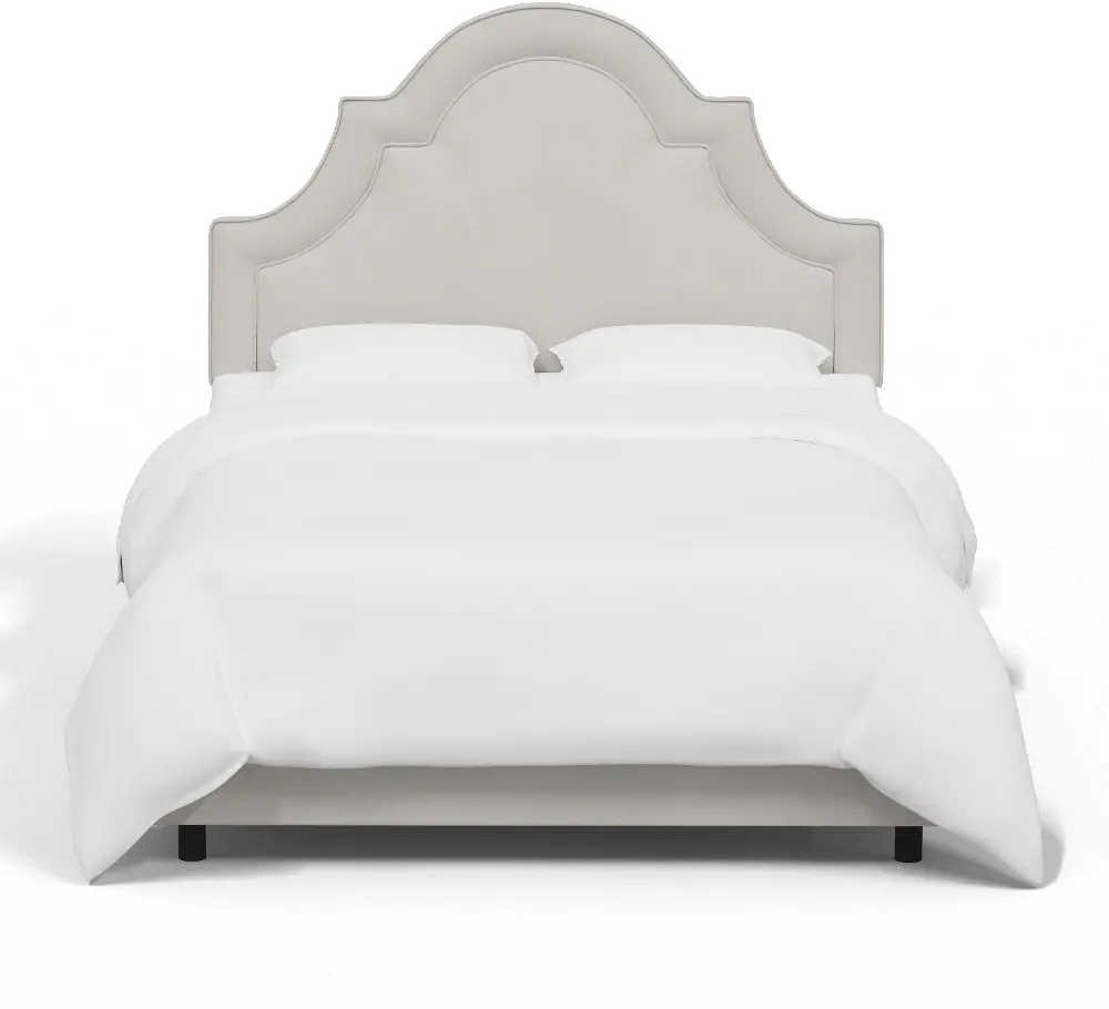 180BEDVLVLGHGR Jolie Velvet Light Gray Twin Bed - Skyline Furniture-1