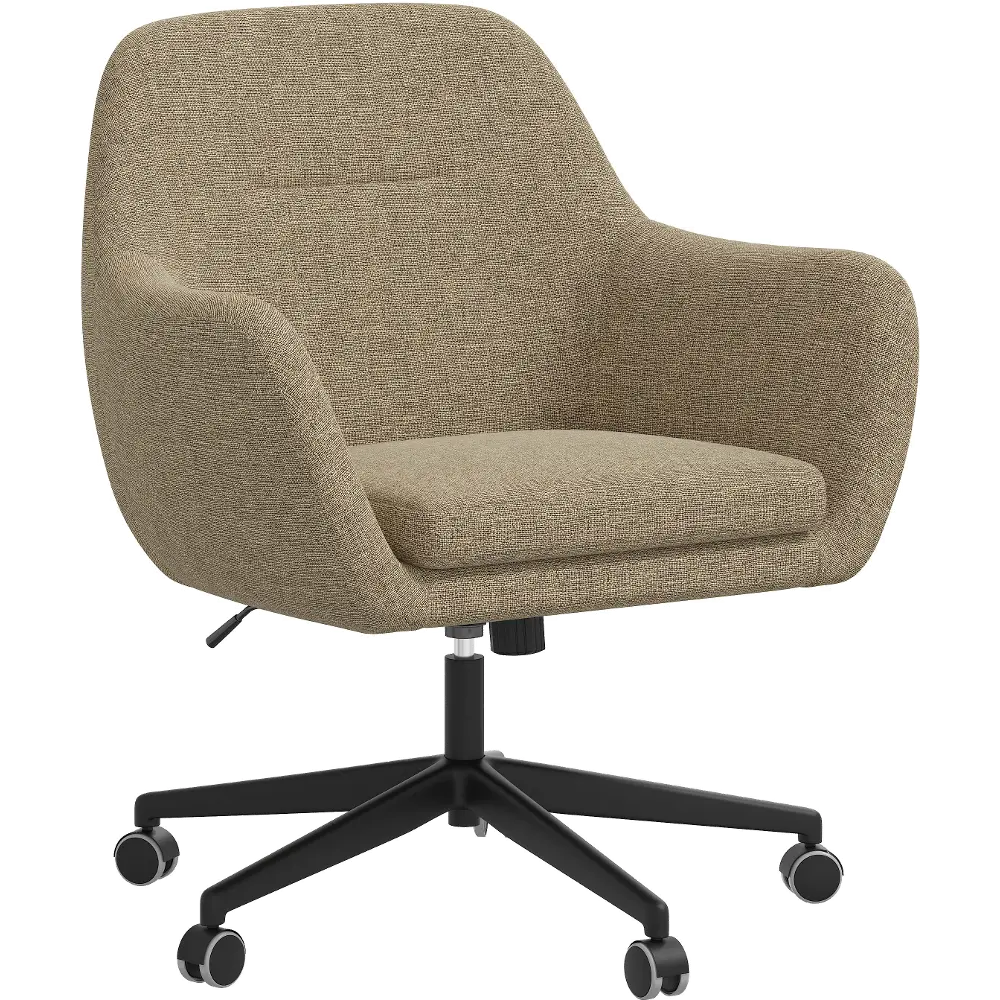 35-9ZMLNN Olivia Linen Office Chair - Skyline Furniture-1