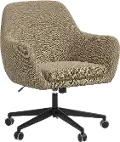 35-9ZMLNN Olivia Linen Office Chair - Skyline Furniture