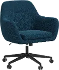 35-9ZMNV Olivia Navy Blue Office Chair - Skyline Furniture