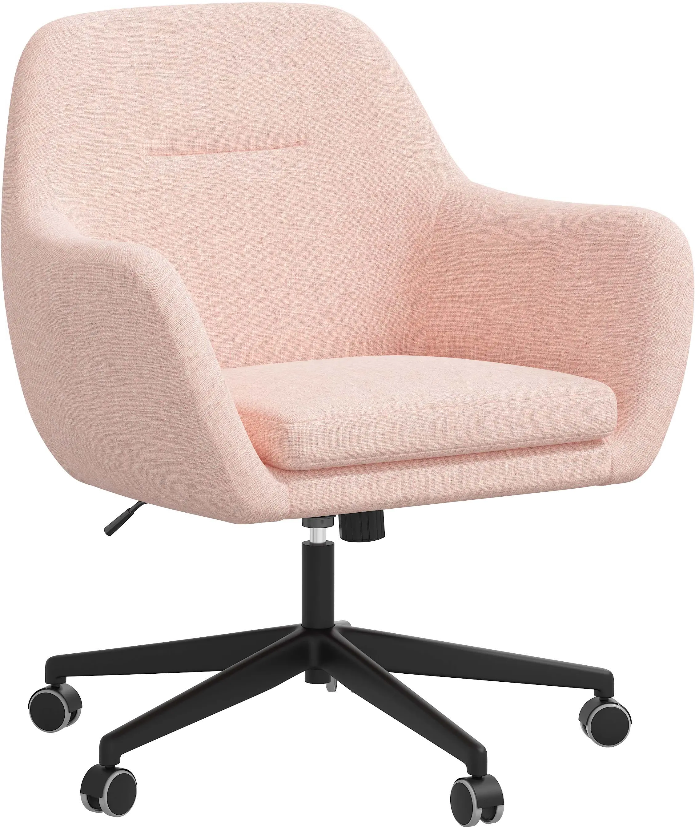 35-9ZMRSQ Olivia Rosequartz Pink Office Chair - Skyline Furn sku 35-9ZMRSQ