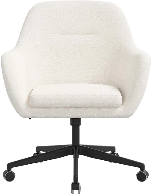 Olivia White Office Chair - Skyline Furniture