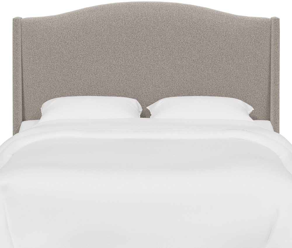 Blake Elephant Gray Twin Wingback Headboard - Skyline Furniture