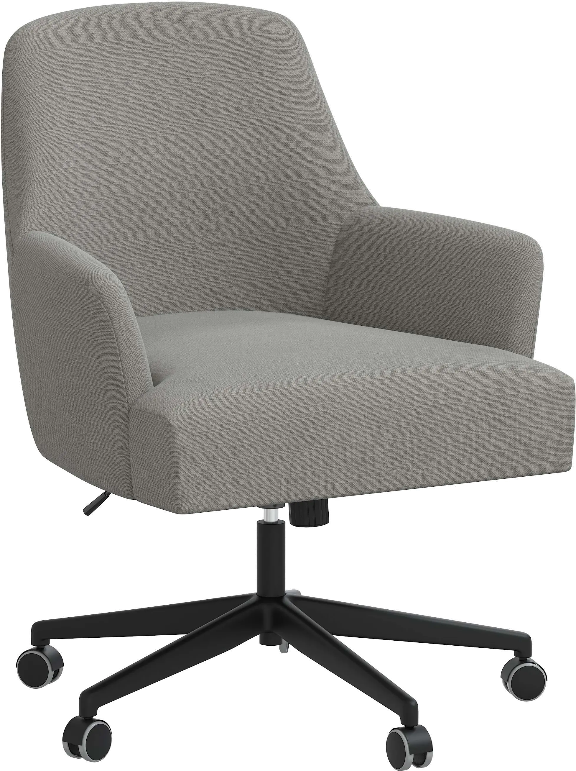 78-9LNNGR Hudson Linen Gray Office Chair - Skyline Furniture sku 78-9LNNGR