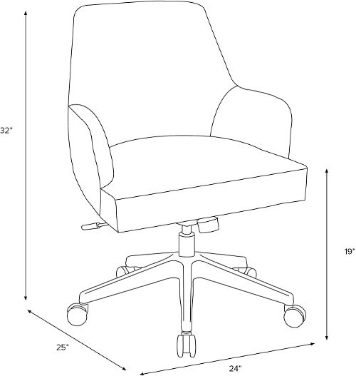 Hudson linen office chair new arrivals