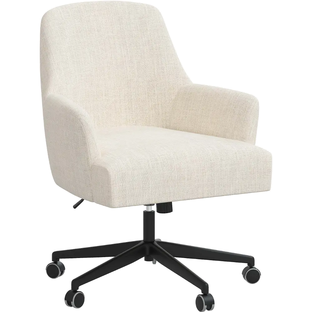 78-9LNNTLC Hudson Linen Talc Office Chair - Skyline Furniture-1