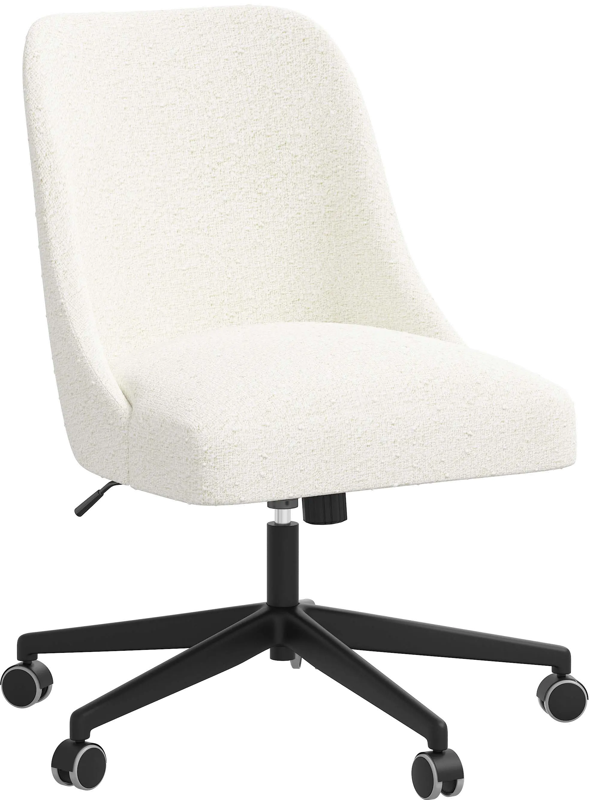 Spencer Snow White Office Chair - Skyline Furniture