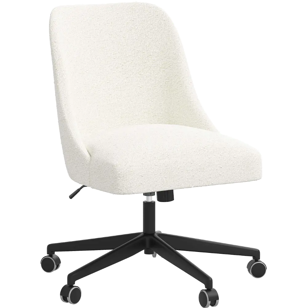 84-9MLNSNW Spencer Snow White Office Chair - Skyline Furniture-1