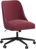 84-9VLVBR Spencer Velvet Berry Office Chair - Skyline Furniture