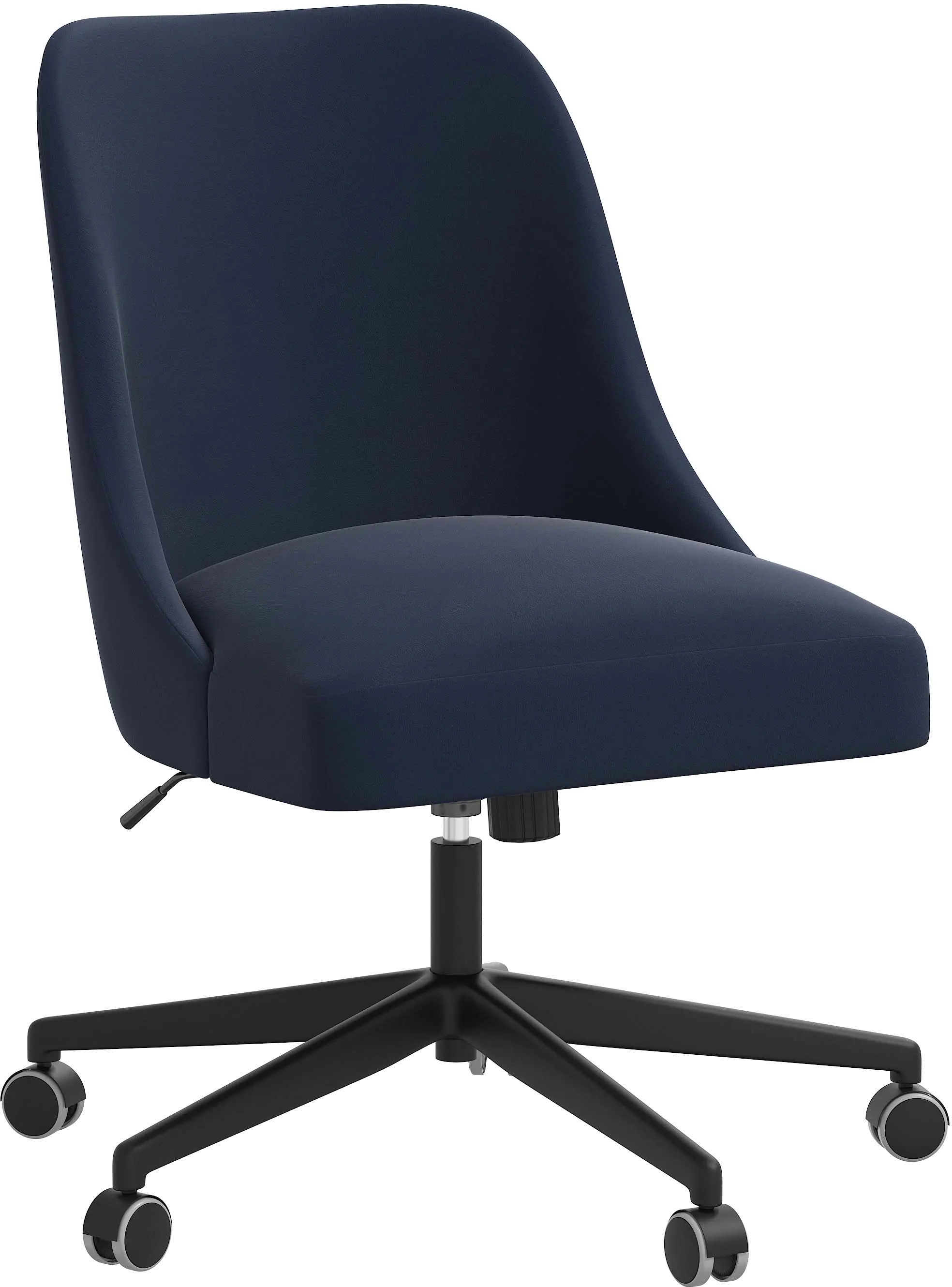 84-9VLVINK Spencer Velvet Ink Office Chair - Skyline Furnitur sku 84-9VLVINK