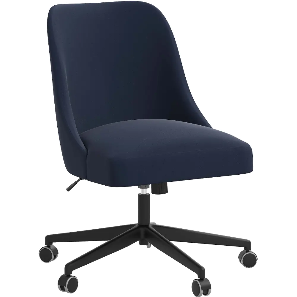84-9VLVINK Spencer Velvet Ink Office Chair - Skyline Furniture-1