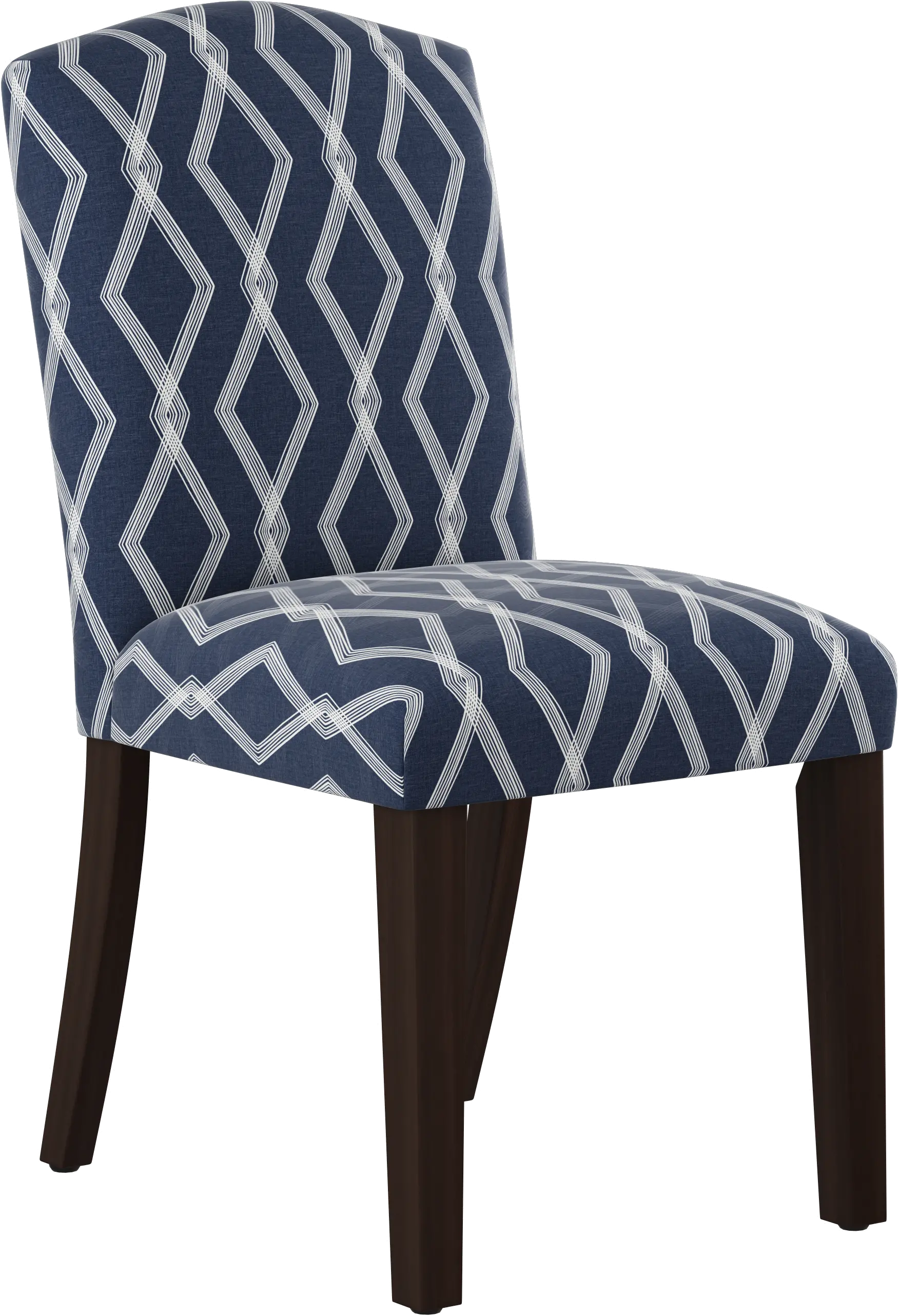 64-6CRSBLOGA Nora Crossweave Blue Dining Chair - Skyline Furnit sku 64-6CRSBLOGA