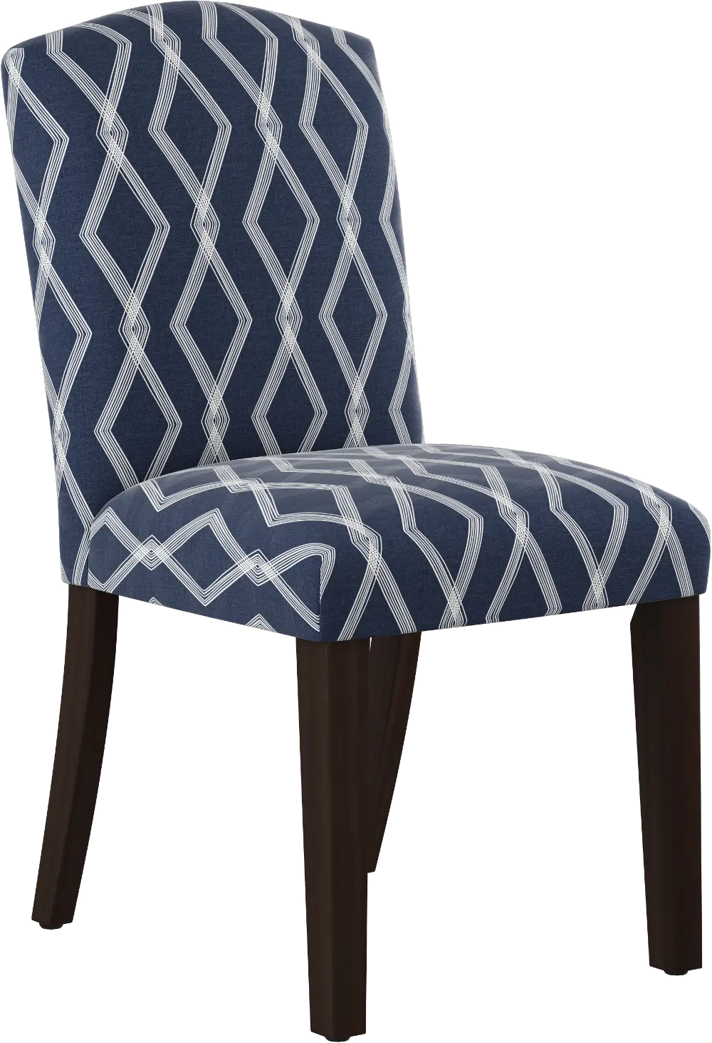 64-6CRSBLOGA Nora Crossweave Blue Dining Chair - Skyline Furniture-1