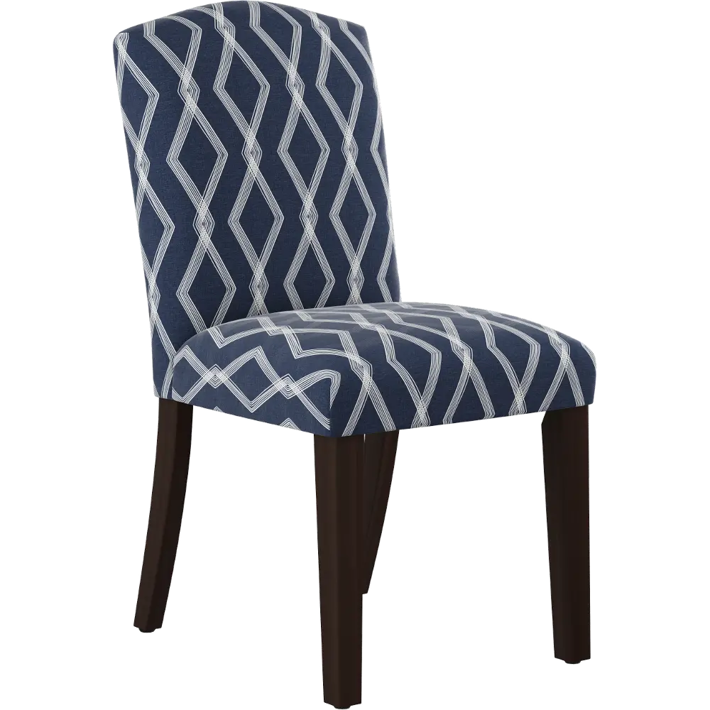 64-6CRSBLOGA Nora Crossweave Blue Dining Chair - Skyline Furniture-1