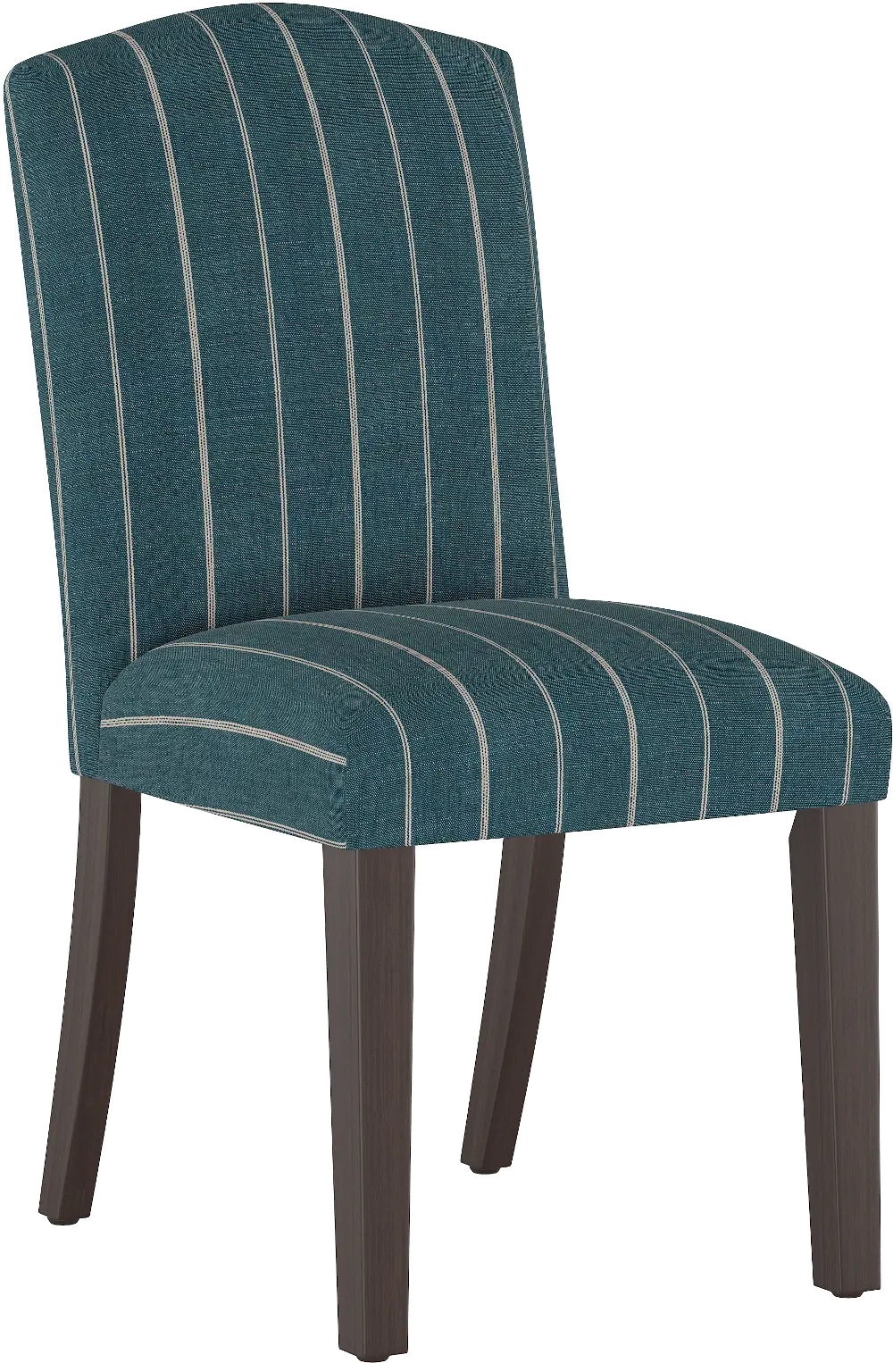 64-6FRTIND Nora Indigo Stripe Dining Chair - Skyline Furniture-1