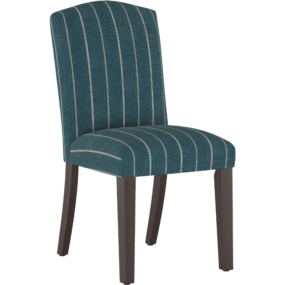 64-6FRTIND Nora Indigo Stripe Dining Chair - Skyline Furniture-1