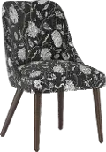 84-6DHLBLCOGA Colton Dahlia Black Dining Chair - Skyline Furniture