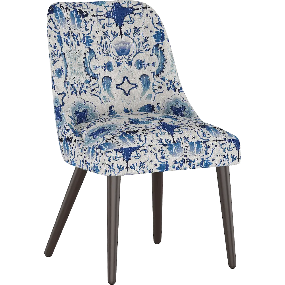 84-6PRSNFLRLBLOGA Colton Persian Floral Blue Dining Chair - Skyline Furniture-1