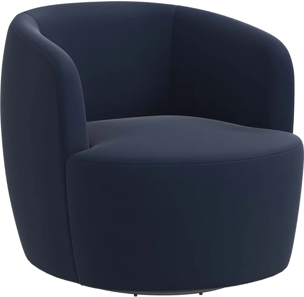 48-10VLVINK Hunter Velvet Ink Swivel Chair - Skyline Furniture-1