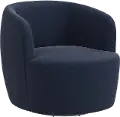 48-10VLVINK Hunter Velvet Ink Swivel Chair - Skyline Furniture