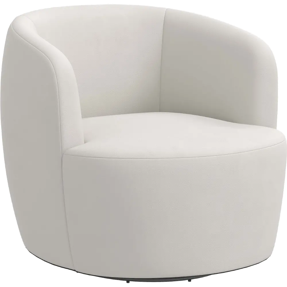 48-10VLVLGHGR Hunter Velvet Light Gray Swivel Chair - Skyline Furniture-1