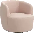 48-10VLVSFTPNK Hunter Velvet Soft Pink Swivel Chair - Skyline Furniture