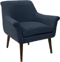 9005LNNNV Charlotte Linen Navy Blue Accent Chair - Skyline Furniture