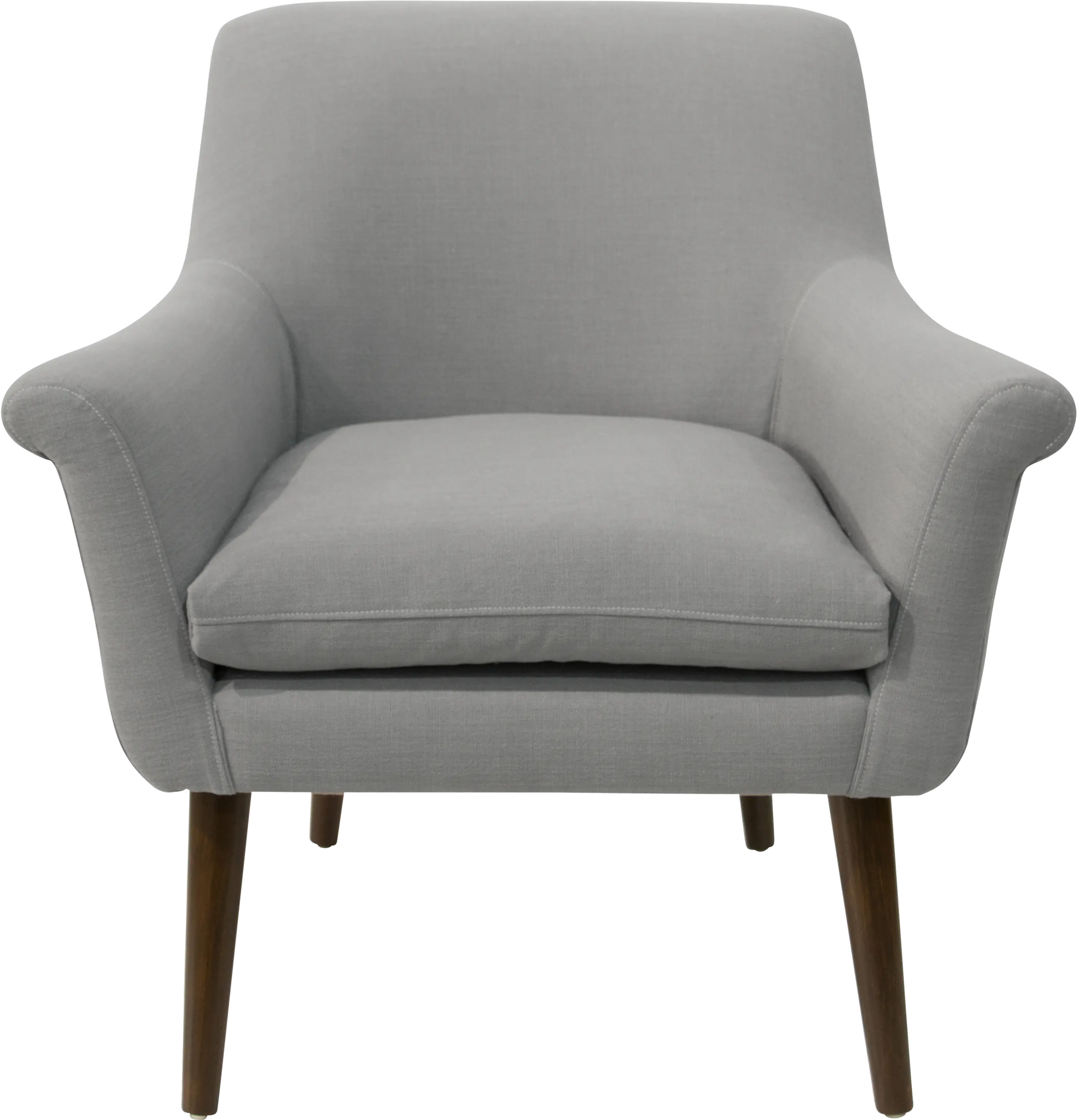 9005LNNGR Charlotte Linen Gray Accent Chair - Skyline Furnit sku 9005LNNGR