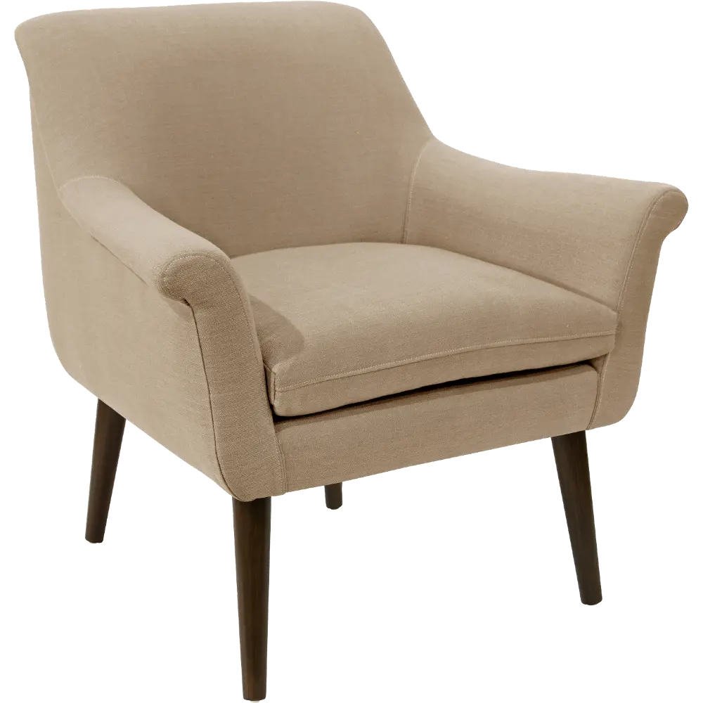 9005LNNSND Charlotte Linen Sandstone Accent Chair - Skyline Furniture-1